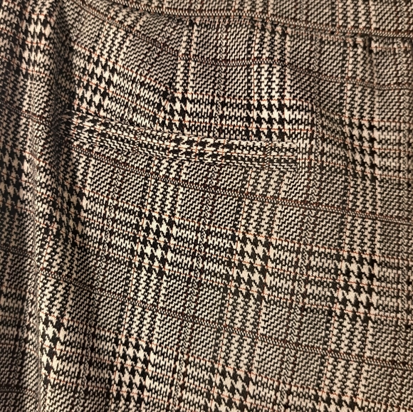 Black Herringbone Trousers Stove Pipe Legs - Picture 5 of 13